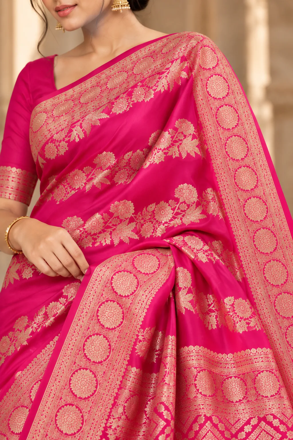 KSS Festive Saree with Floral Motifs - (3)